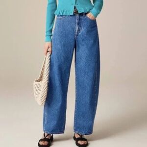 NWT - J. Crew Barrel Leg Jean, Elaine Wash